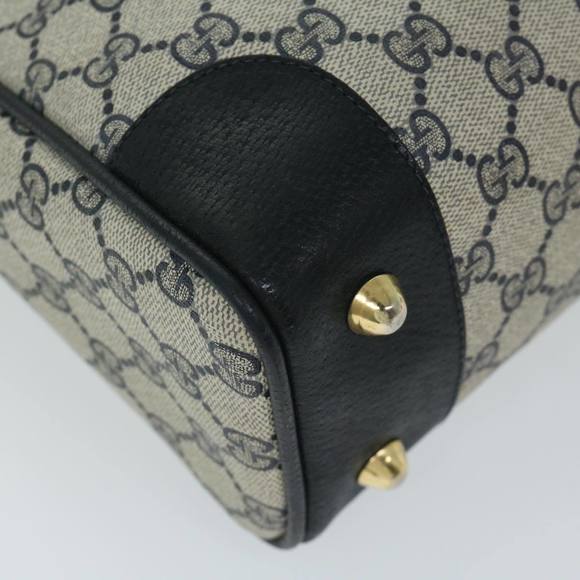 GUCCI GG Supreme Sherry Line Hand Bag PVC 2way Navy Red 904 02 015 Auth 68271 - Picture 15 of 16